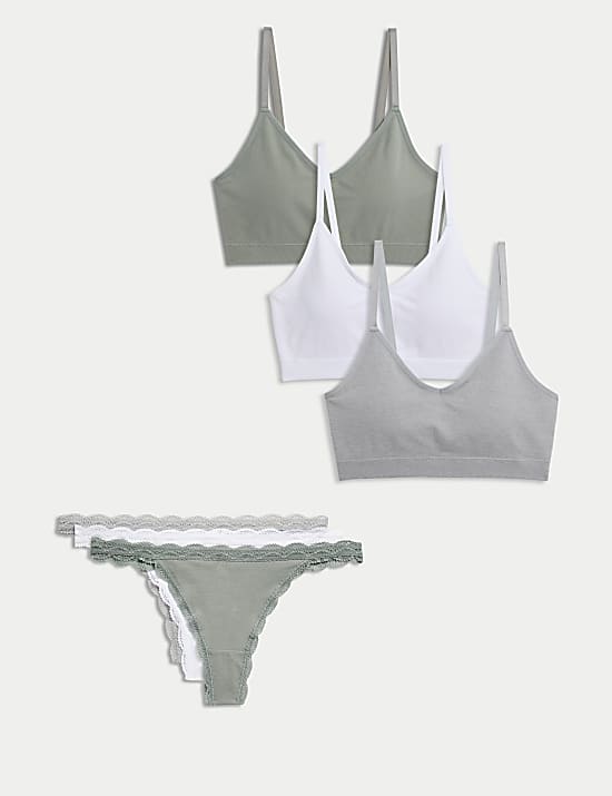 Lot de 3 soutiens-gorge bustier sans couture et sans armature