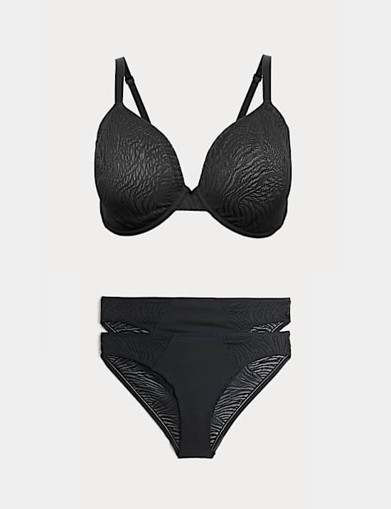 Set Bra Cup Demi Berkawat Body Lace Cup F+