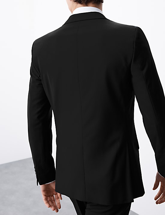 Slim Fit Wool Blend Stretch Suit