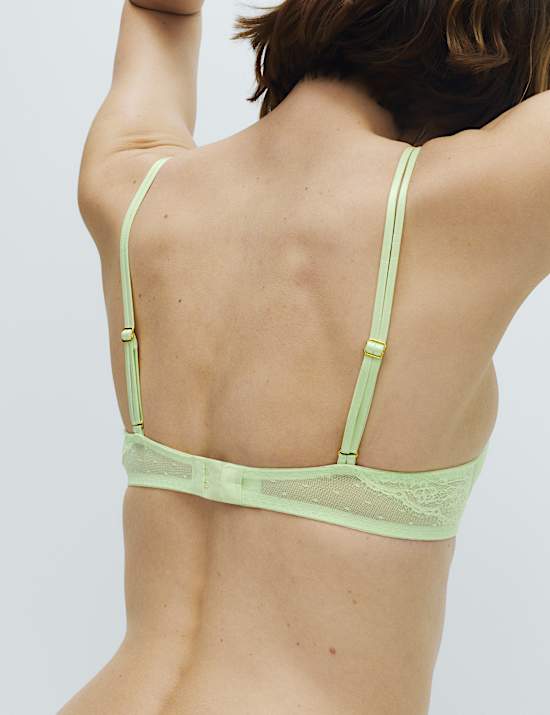 Ida Lace Wired Push-Up Plunge Bra Set A-E