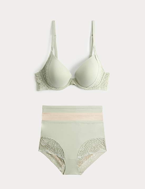 Body Soft&trade; Wired Plunge T-Shirt Bra Set A-E