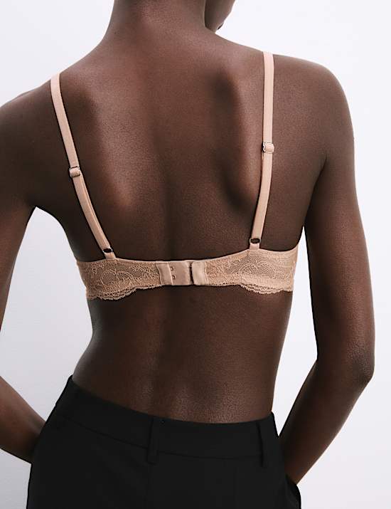 Murcia Sheer & Lace Wired Demi Cup Bra Set A-E