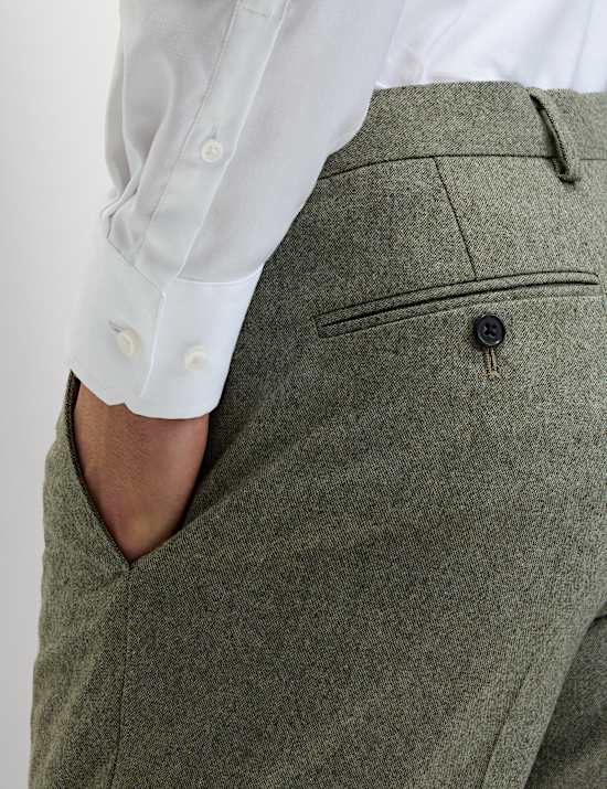 Tailored Fit Wool Rich Tweed Suit