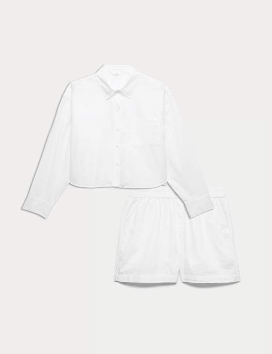Pure Cotton Pyjama Shirt Set