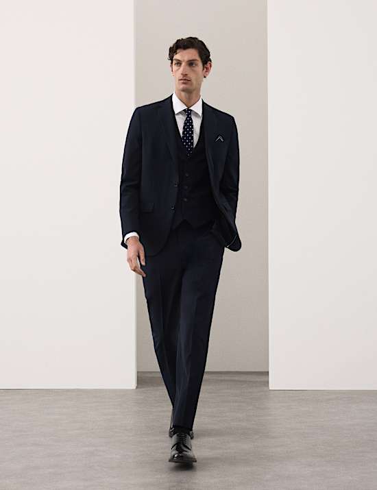 3 Piece Tailored Fit Performance Suit