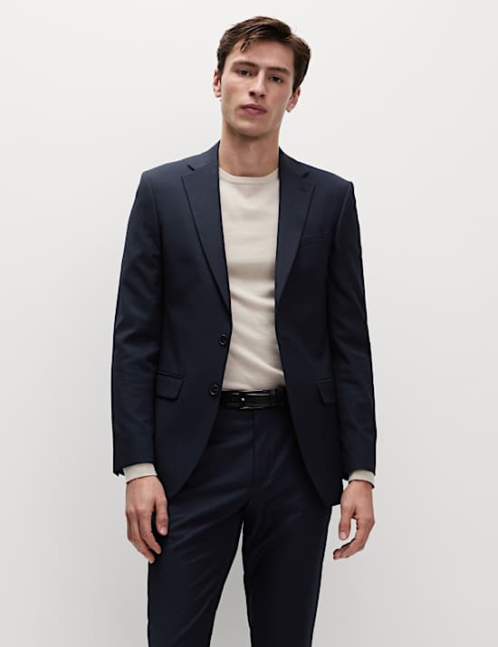 Schmal geschnittener Anzug mit Stretchanteil