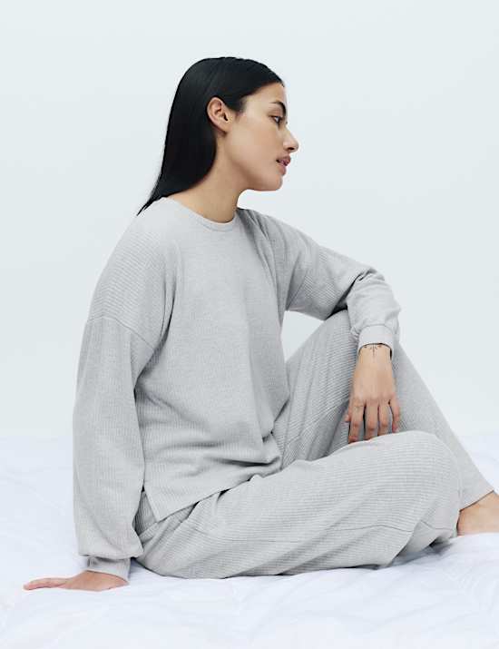 Cosy Knit Rib Lounge Pyjama Set