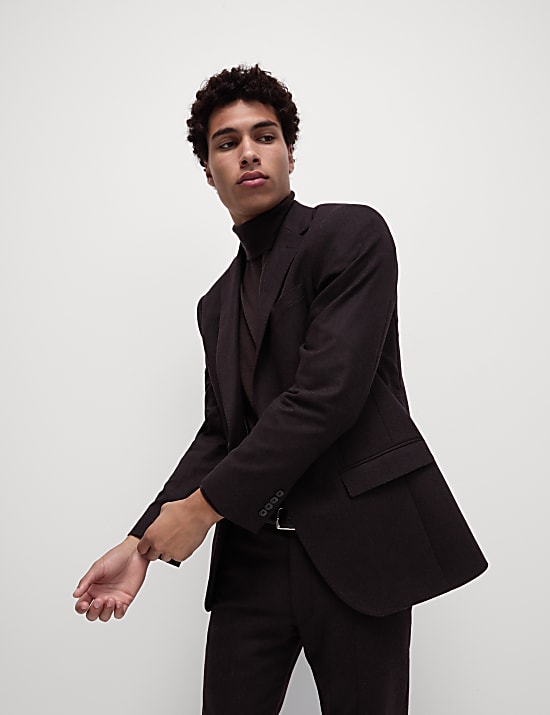 Tailored Fit Wool Rich Suit