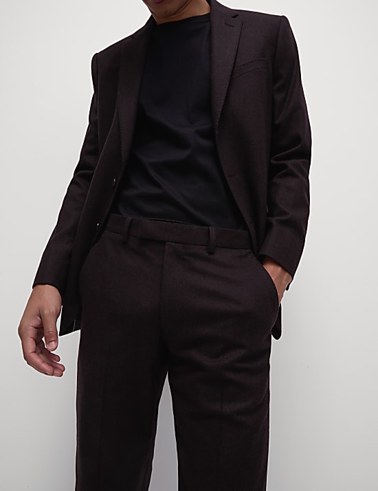 Tailored Fit Wool Rich Suit
