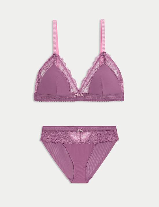Anna Lace Non Wired Bralette Set A-E