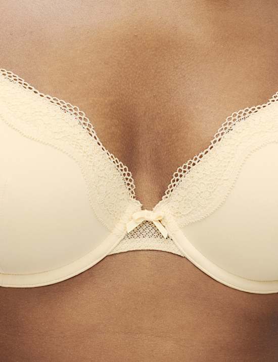 Jasmine Lace Wired Demi Cup Bra Set A-E