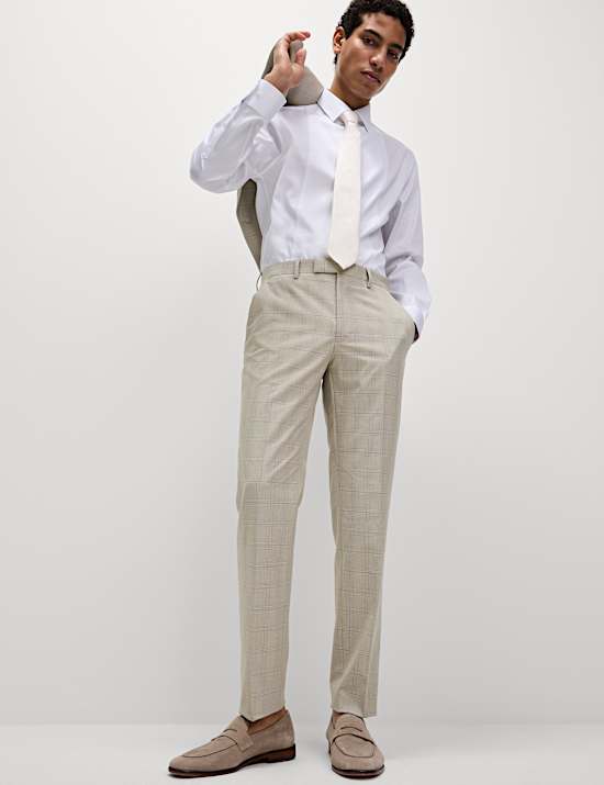Slim Fit Check Suit