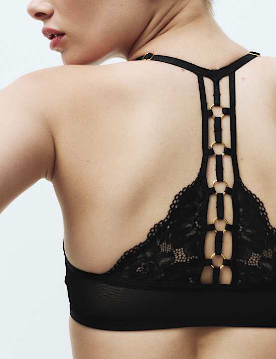 Vera Lace Wired Push Up Plunge Bra Set A-E