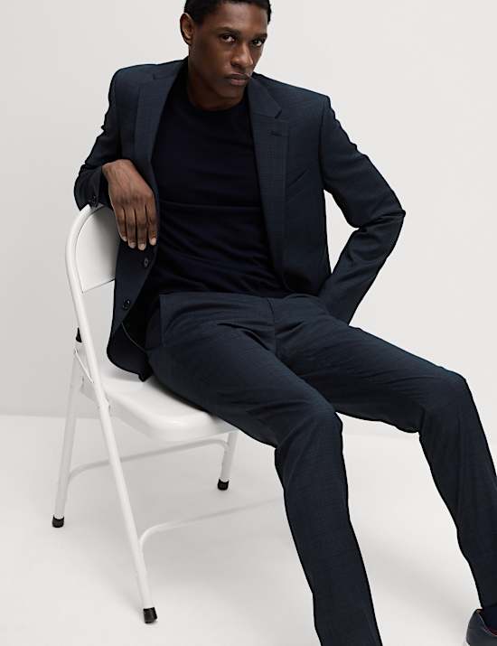 Slim Fit Shadow Check Suit