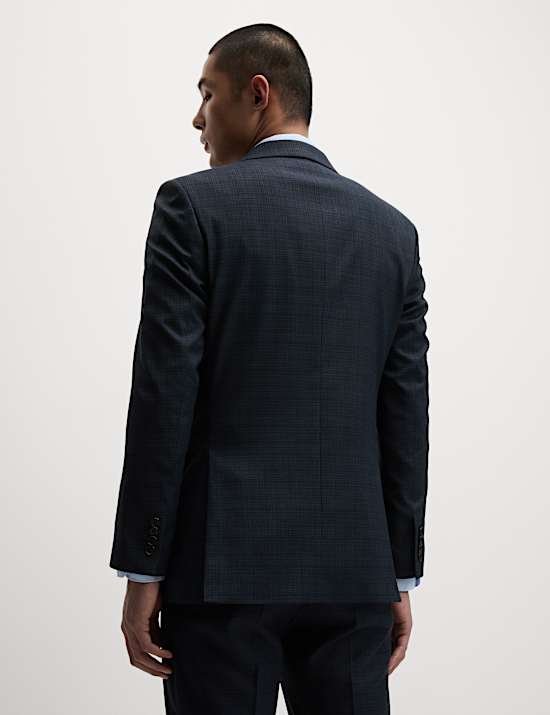 Regular Fit Shadow Check Suit