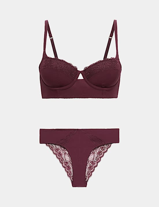 Clara Papertouch Wired Longline Balcony Bra Set A-E