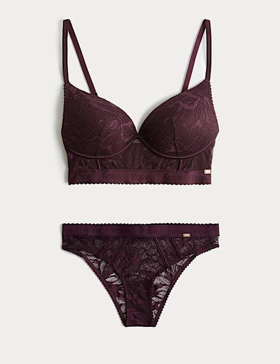 LaceWear Non Wired Plunge Bra Set A-E