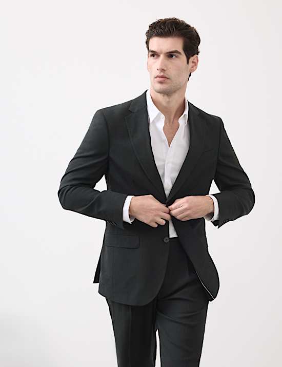 2-delig performance-pak van een Italiaanse linnenmix met uitstekende pasvorm