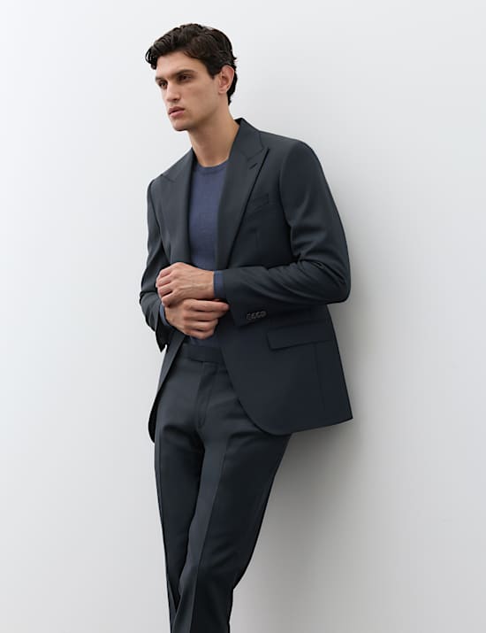 Tailored Fit Wool Rich Suit