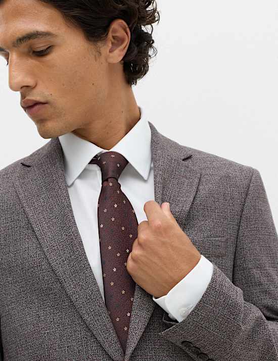 3 Piece Tailored Fit Micro Check Suit