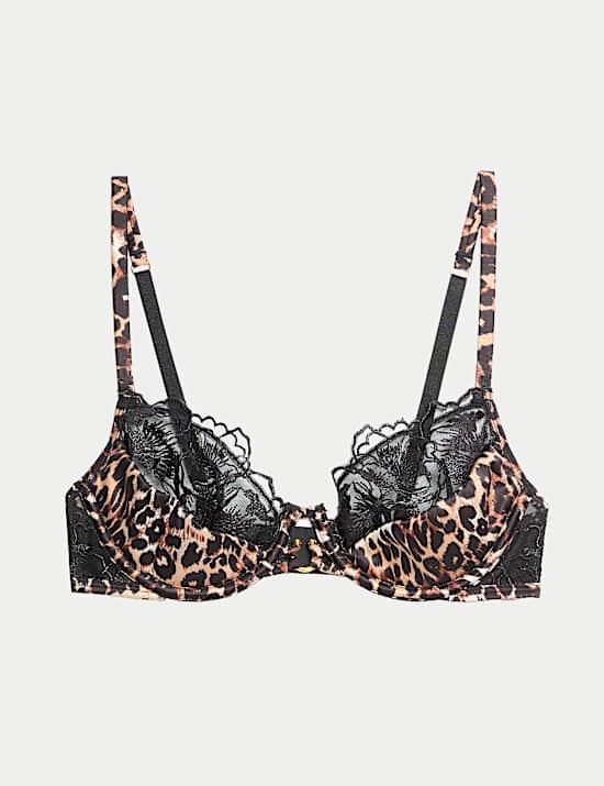 Soutien-gorge à balconnet, armatures et broderie Gala, quart-bonnets A à E