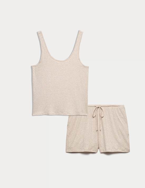 Ensemble haut de pyjama caraco en modal c&ocirc;tel&eacute;