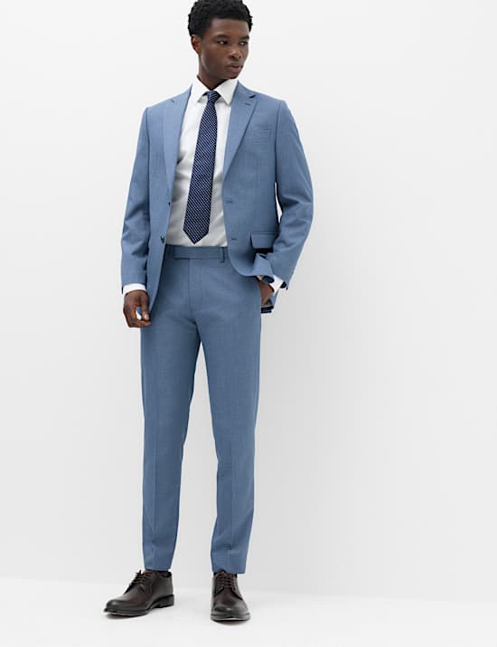 2 Piece Tailored Fit Textured Suit
