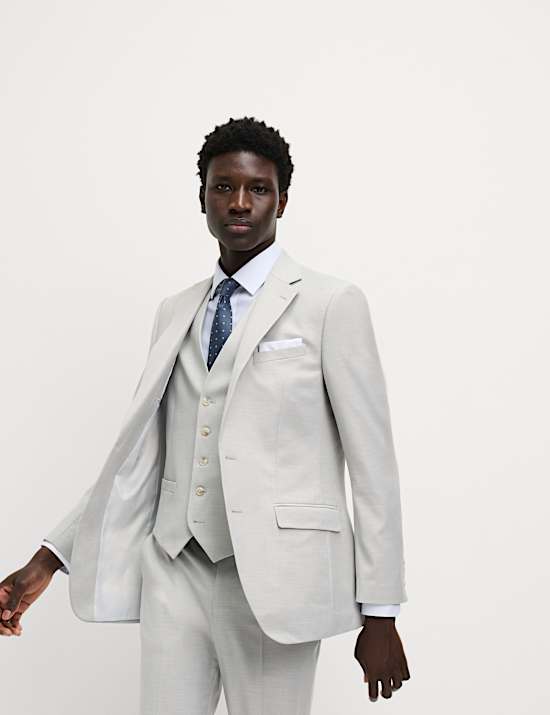 Normal geschnittener Anzug mit Stretchanteil