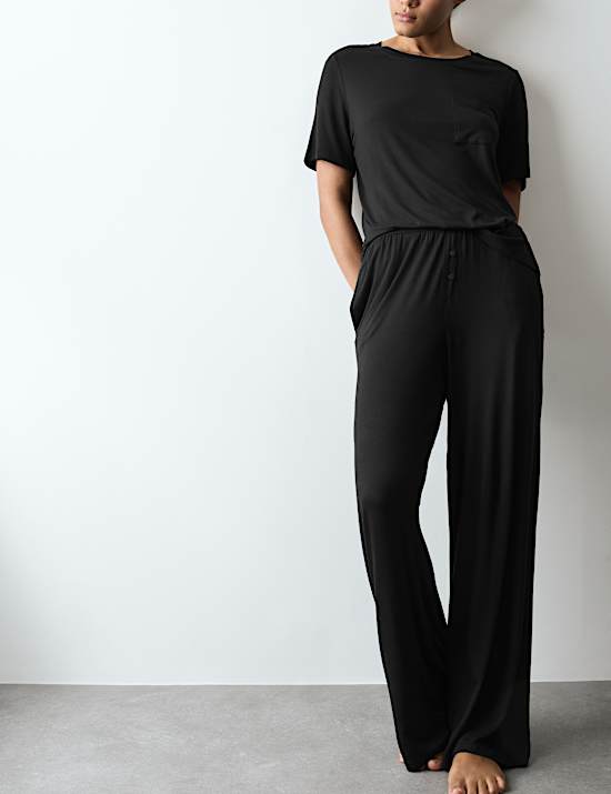 Pocket Detail Pyjama Top Set