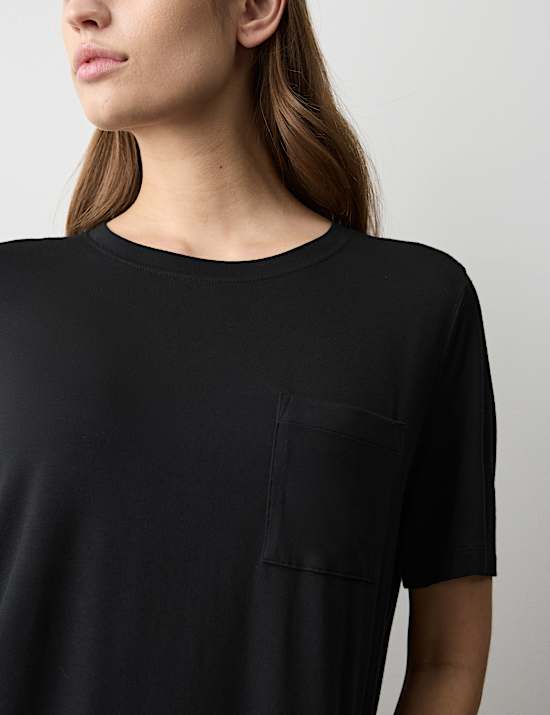 Pocket Detail Pyjama Top Set