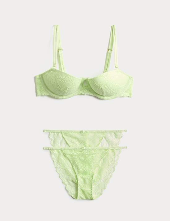 Ida Lace Wired Balconette Bra Set A-E