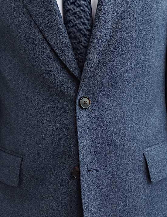 2 Piece Tailored Fit Pure Wool Moulin&eacute; Suit