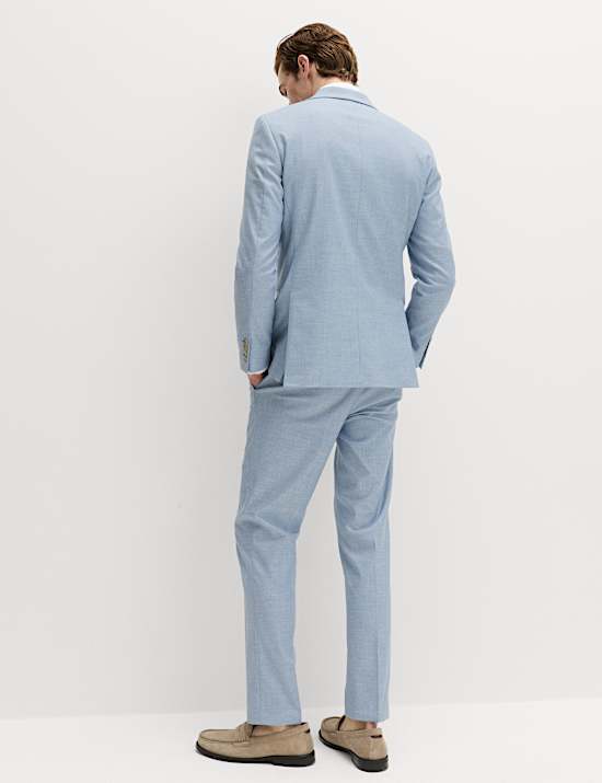 2 Piece Slim Fit Textured Stretch Suit