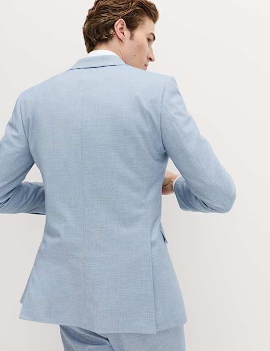 2 Piece Slim Fit Textured Stretch Suit