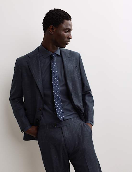 Tailored Fit Wool Rich Suit