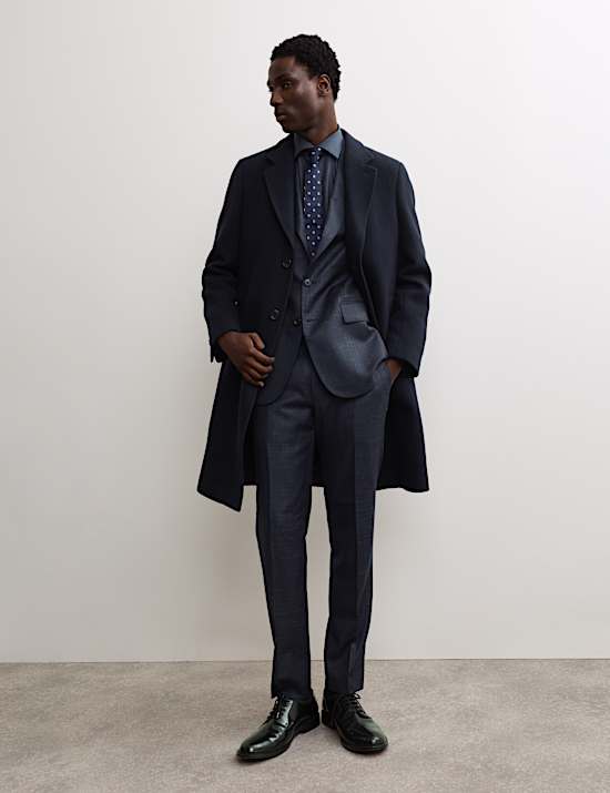 Tailored Fit Wool Rich Suit