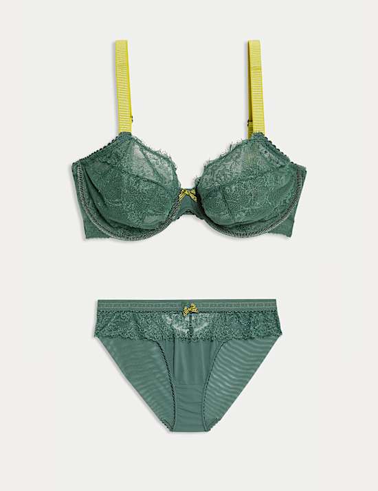 Anna Lace Wired Plunge Bra Set F-H