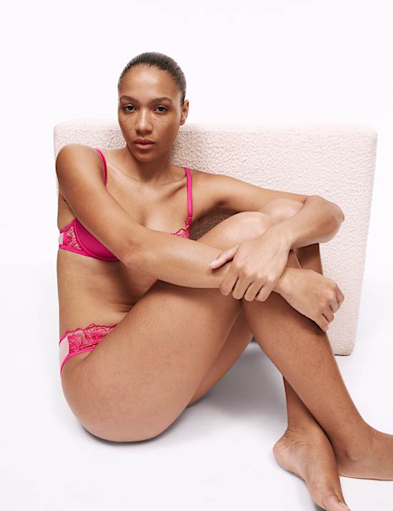 Soutien-gorge à balconnet, armatures et broderie Gala, quart-bonnets A à E