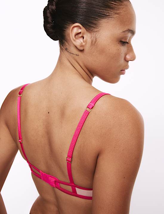 Soutien-gorge à balconnet, armatures et broderie Gala, quart-bonnets A à E