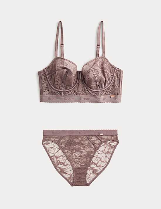 Lacewear Wired Longline Balcony Bra Set A-E