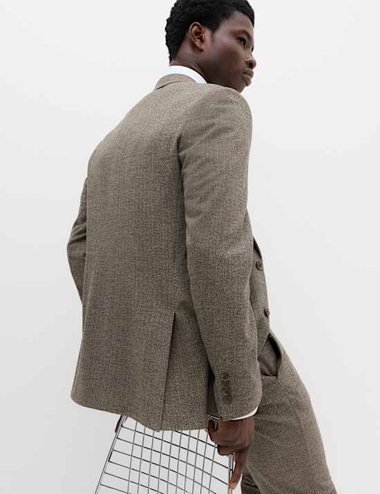 2 Piece Slim Fit Striped Stretch Suit