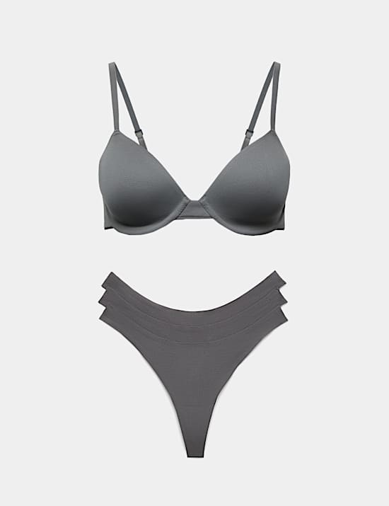 Body Invisibles&trade; Non-Padded Wired Demi Cup Bra Set A&ndash;E