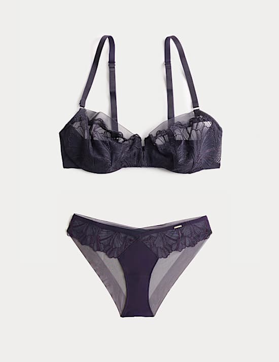 Monaco Wired Quarter Balcony Bra Set A-E