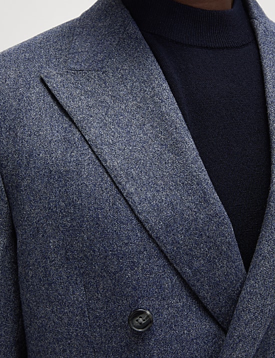 Tailored Fit Wool Rich Double Breasted Suit