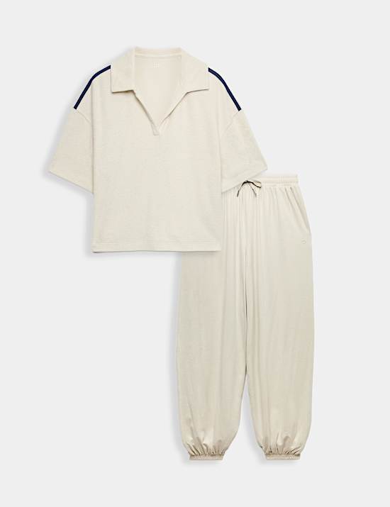 Terry Top & Shorts Set