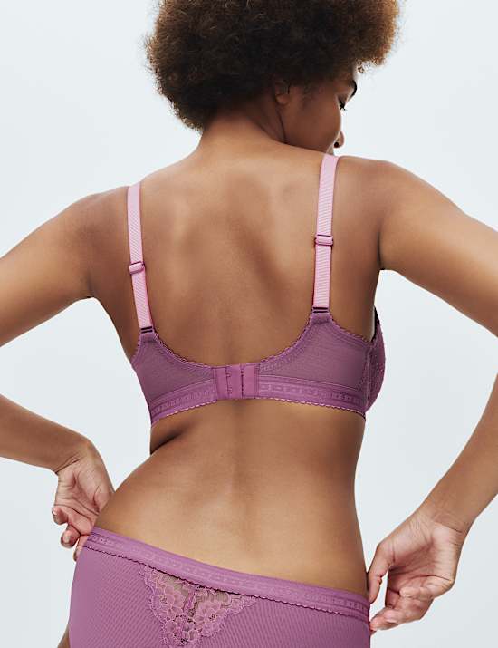 Plunge-bh-set met beugel en kant &lsquo;Anna&rsquo;, cupmaten F-H