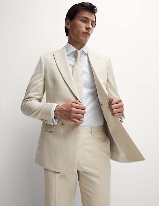 Slim Fit Double Breasted Suit