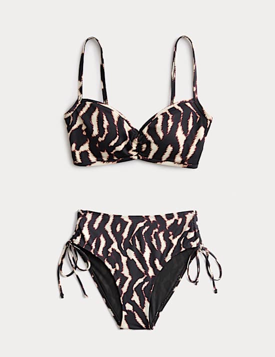 Plunge-bikiniset met print