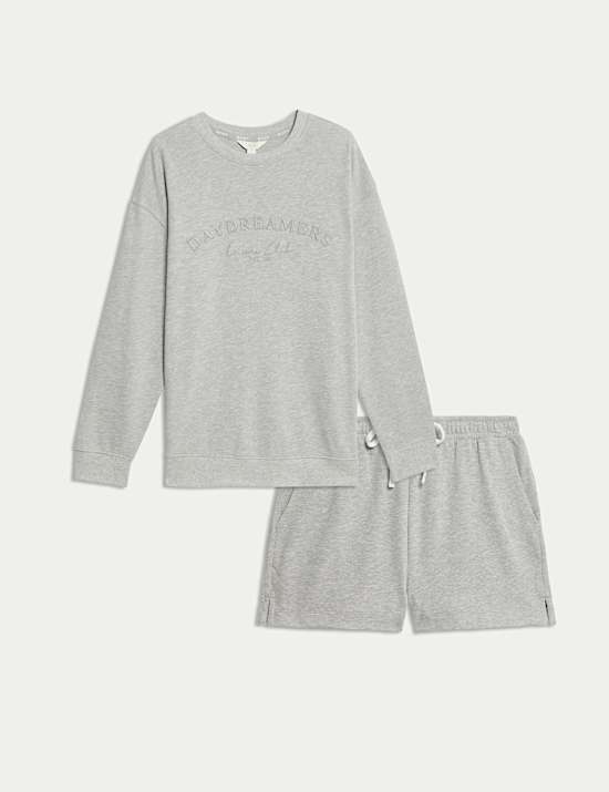 Cool Comfort&trade; Embroidered Lounge Sweatshirt Set