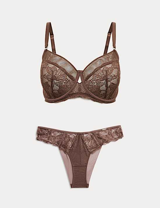 Savannah Wired Minimiser Bra Set C-G